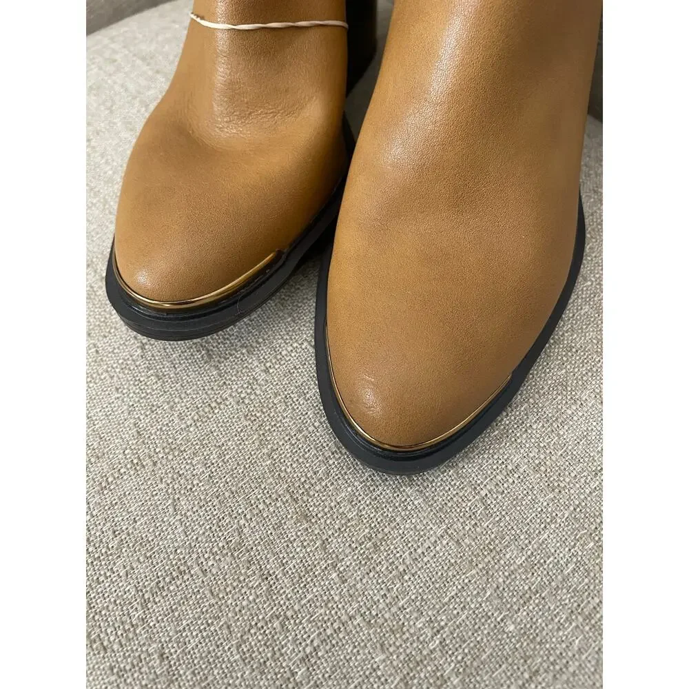 Franco Sarto L-Glenice 2 Knee High Women's Boot Camel Tan Size 7.5 Med, S75